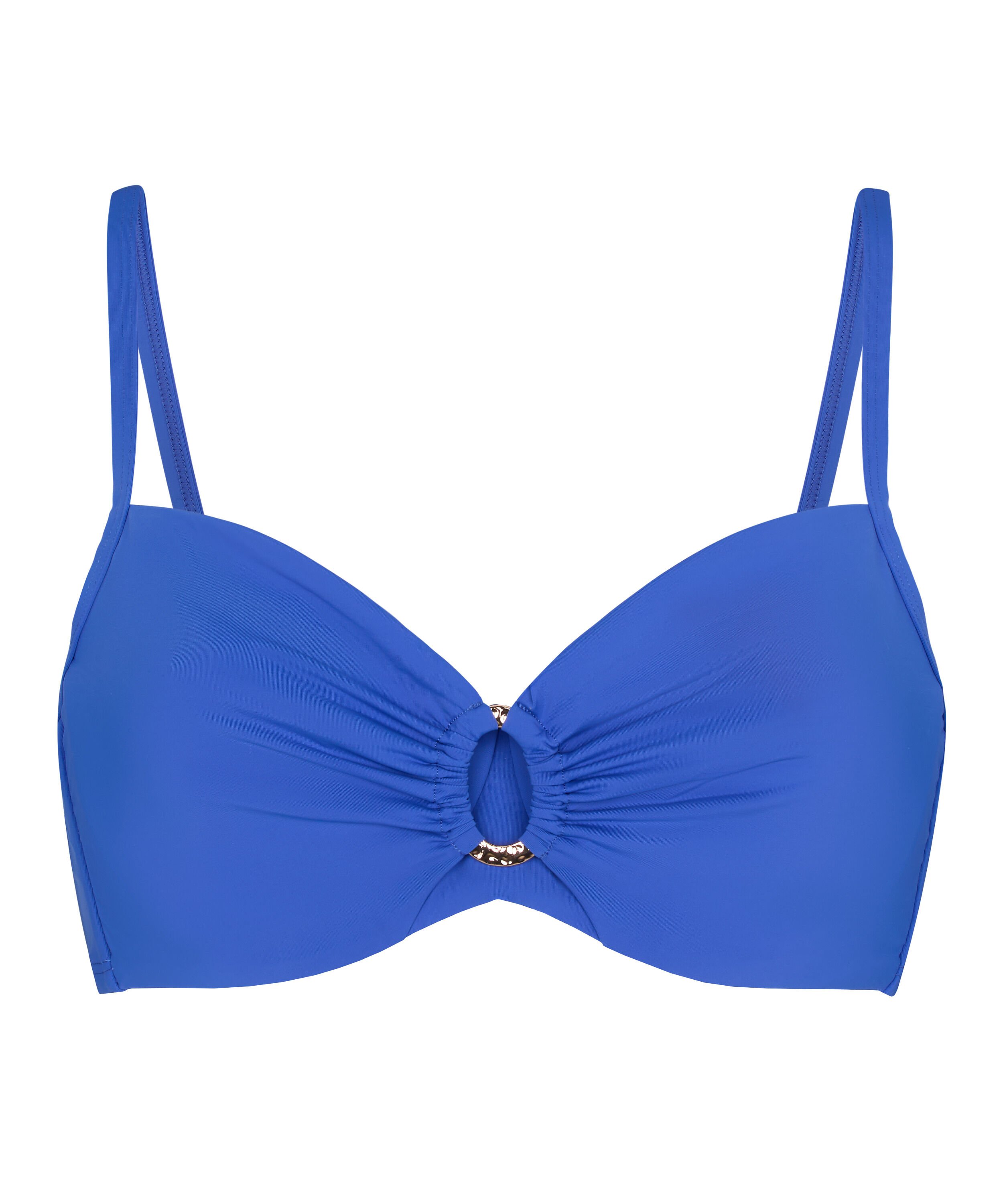 Luxe Non-Padded Underwired Bikini Top, Blue