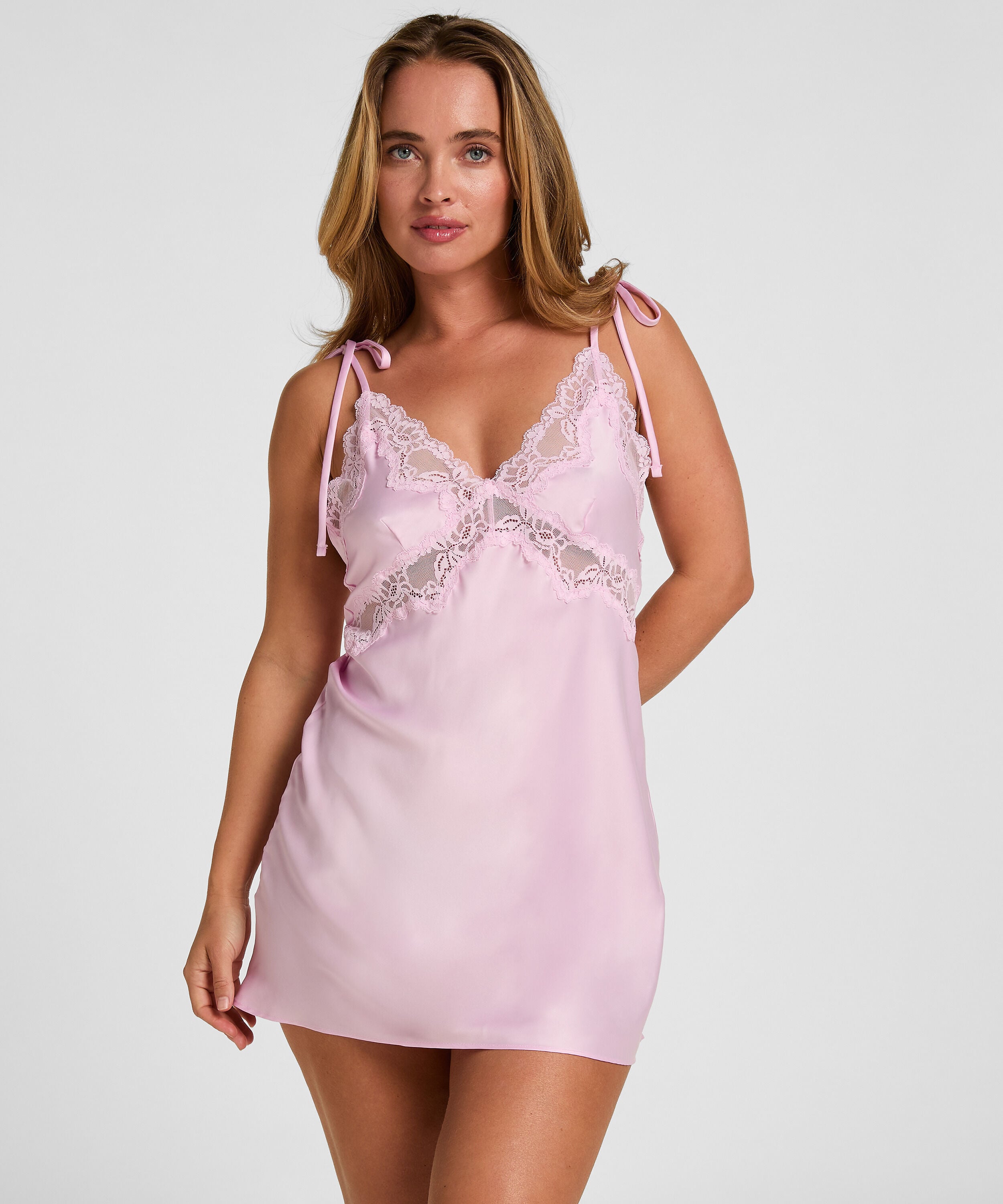 Slipdress Camelia, Pink