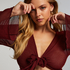 Open Knit Beach Top, Red