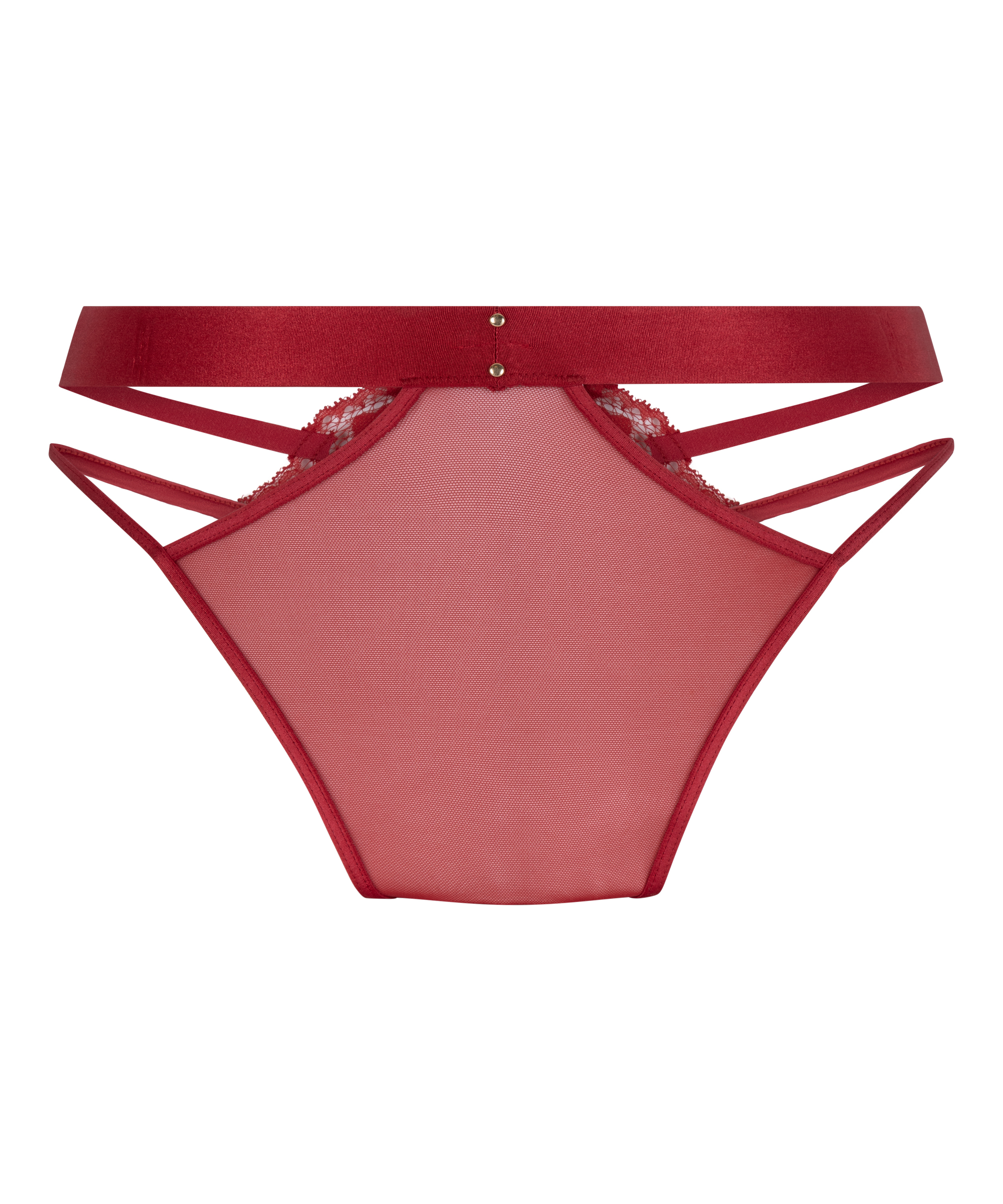 Emmeline Open Crotch Brazilian, Red, main