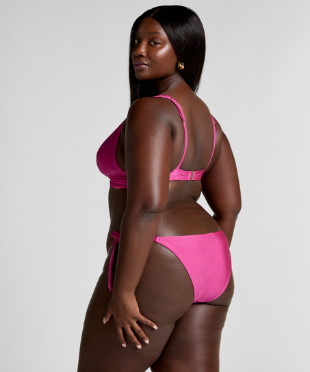 Luna Triangle Bikini Top, Pink