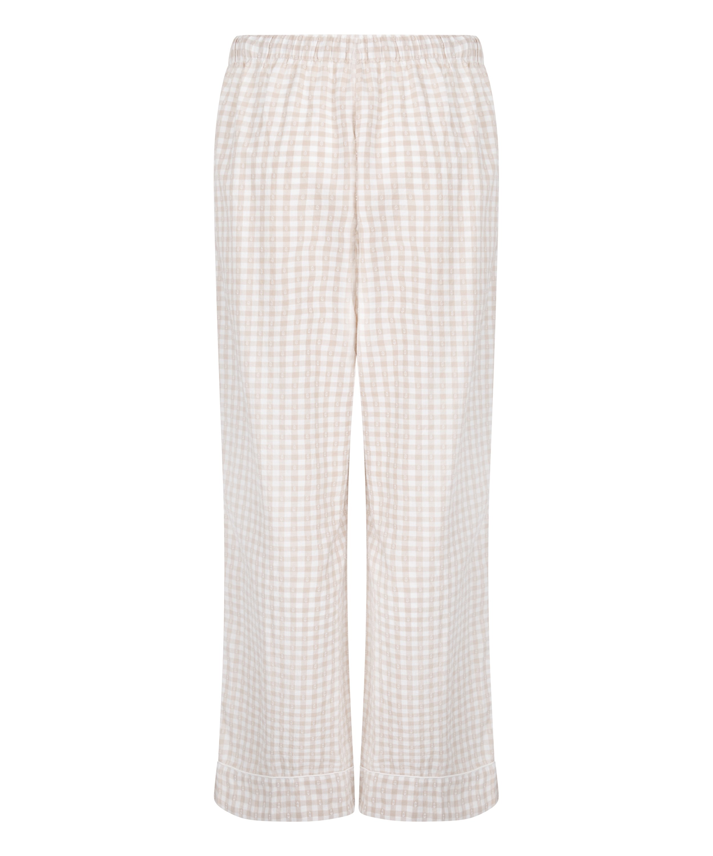 Dobby Pyjama Pant Woven Cotton, Beige, main
