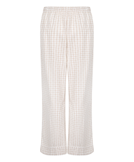 Dobby Pyjama Pant Woven Cotton, Beige