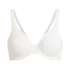 Mesh non-padded underwired bra, White