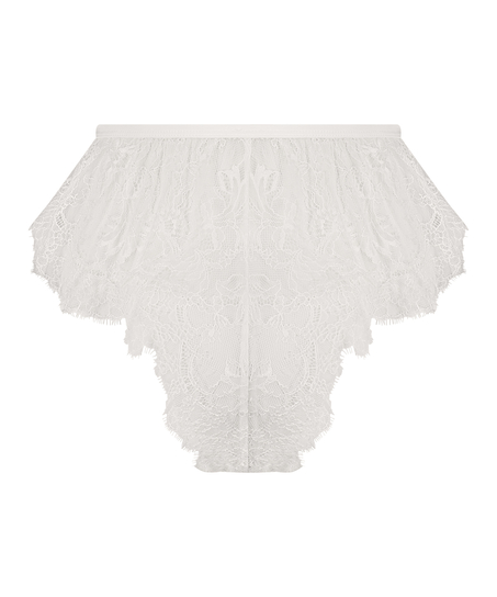 Lace Camille French Knicker, White