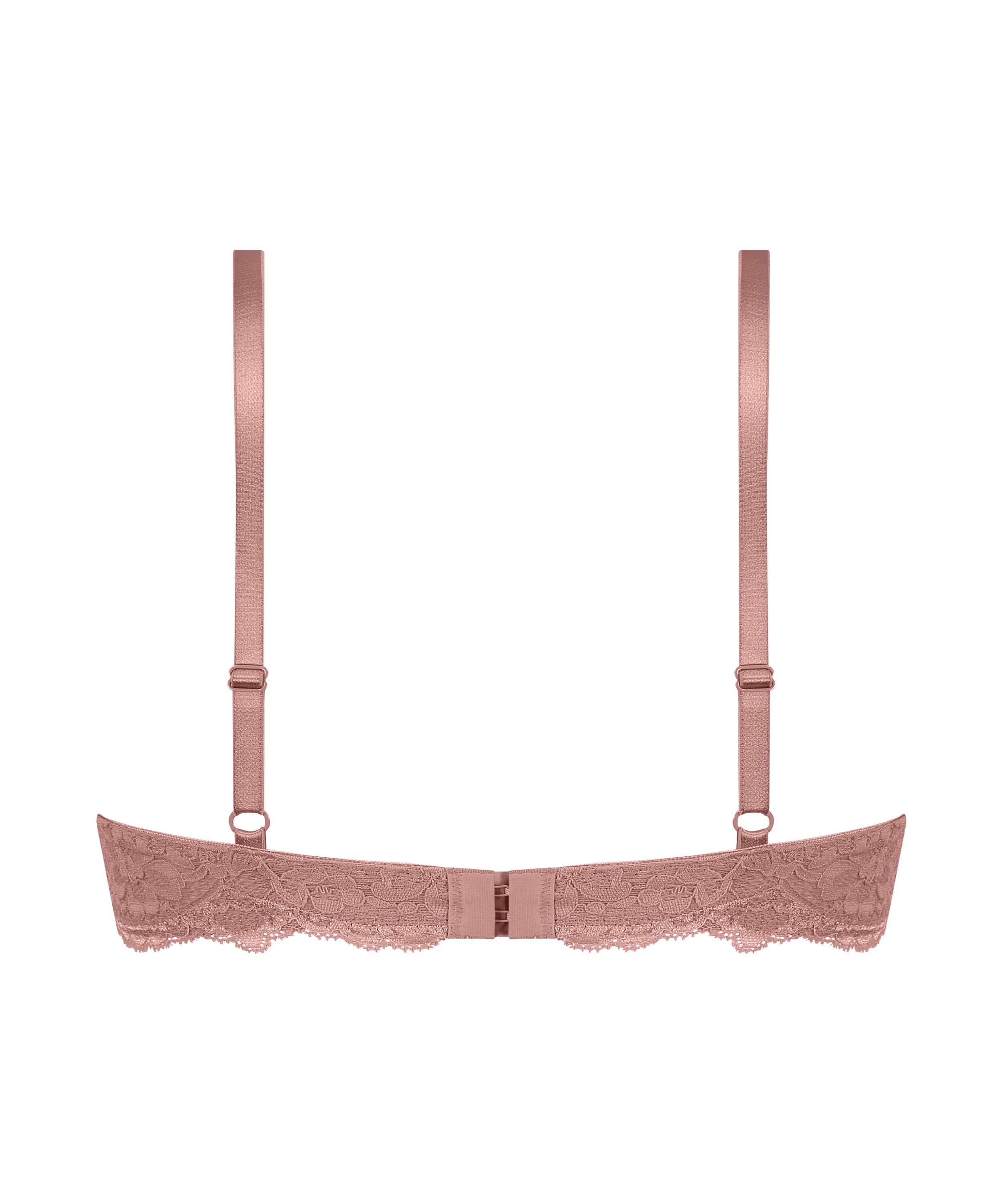 Marine Padded Push-Up Underwired Bra, Pink, main