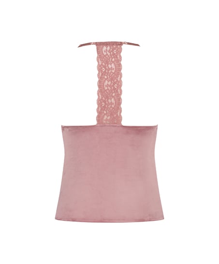 Velvet Lace Cami, Pink