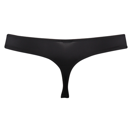 Sheila stripe thong, Black