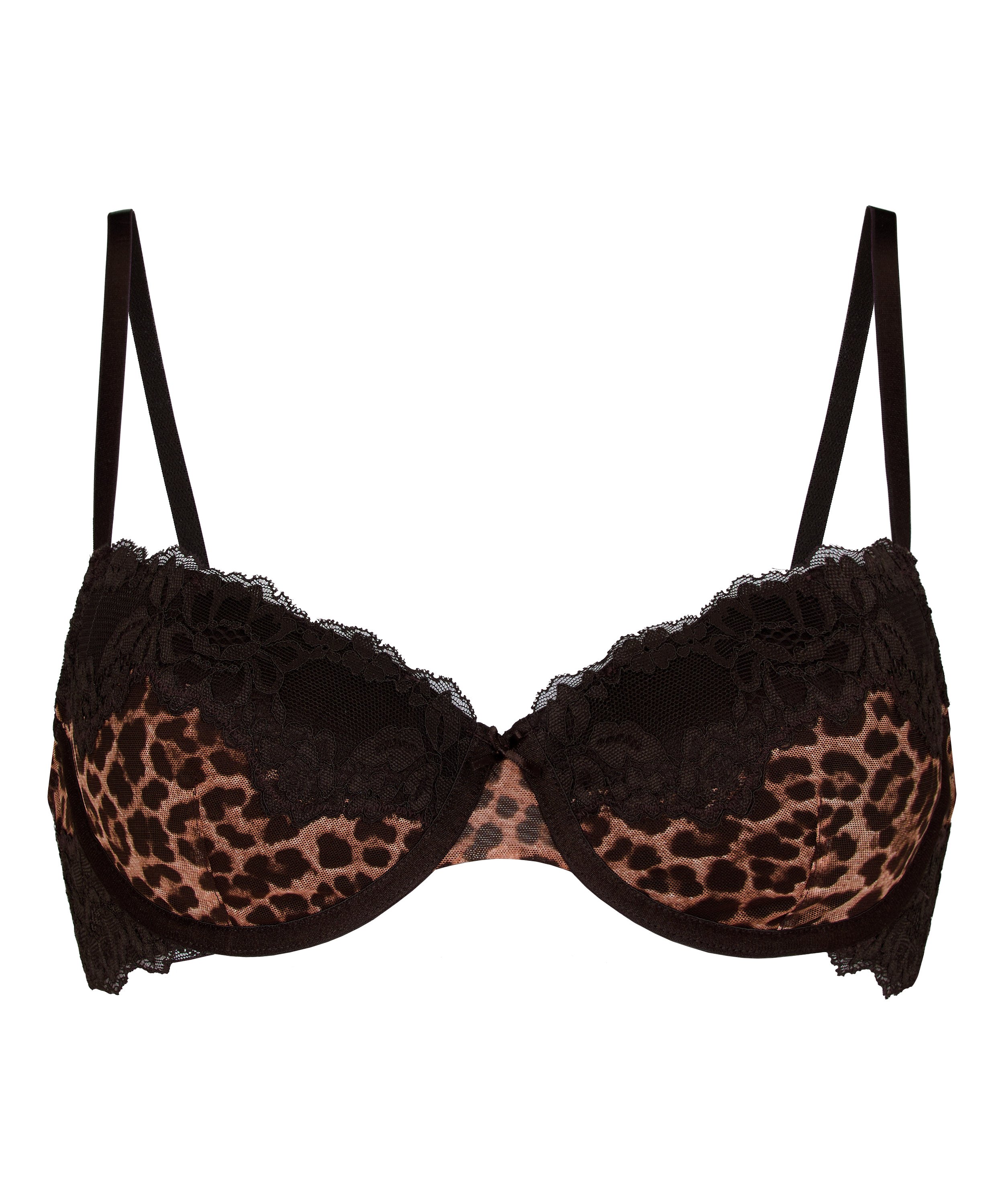 Padded Underwired Bra Gabrielle, Black, main