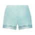Velvet lace shorts, Green