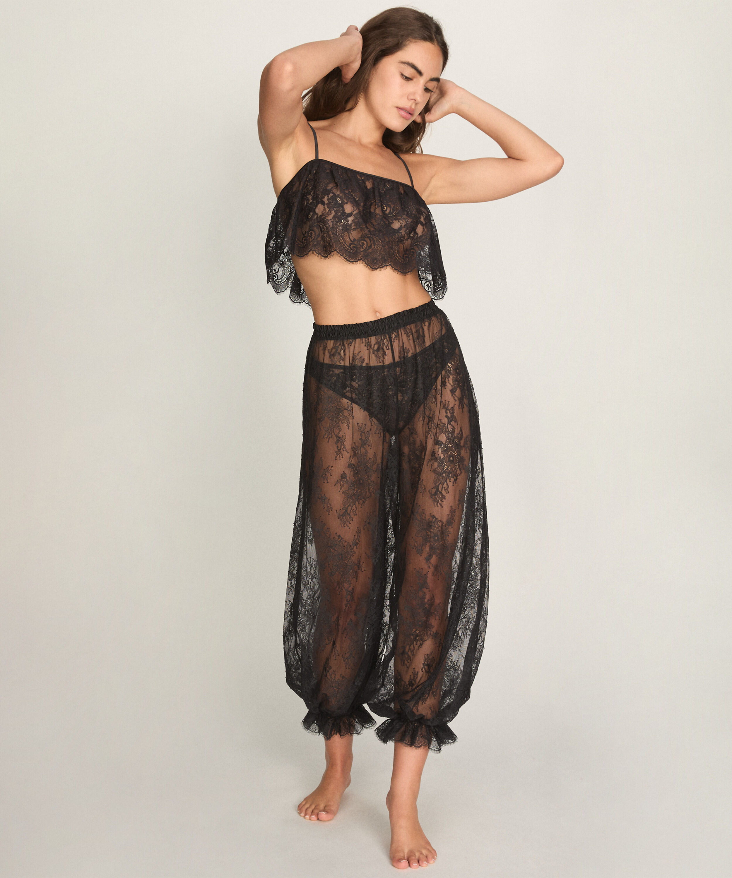 Cami Short Allover Lace Legacy, Black
