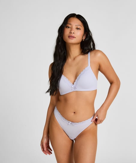 Lola Padded Non-Wired Bra, Purple