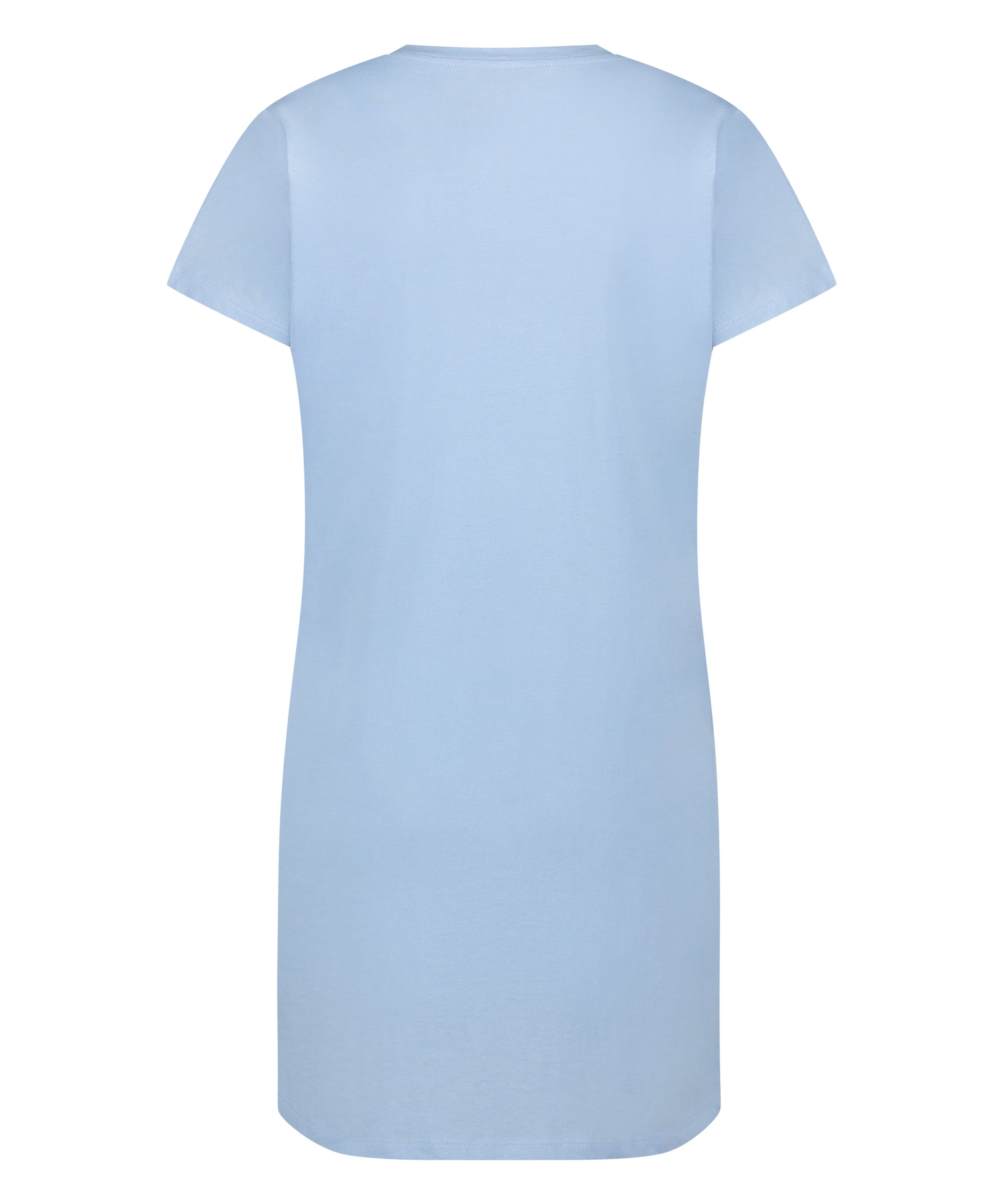 Round Neck Nightshirt, Blue, main