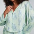 Satin Long-Sleeved Jacket, Green