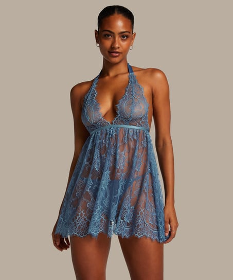 Magdalena Slip Dress, Blue