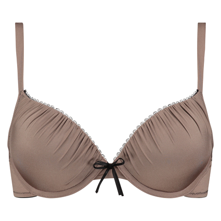 Padded underwired push-up bra Giselle, Brown