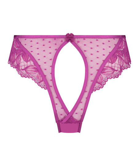 Lulu Open Crotch Brazilian, Purple