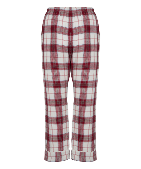 Flannel Pyjama Pants, White