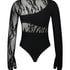Lace Panels Body, Black
