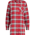 Boyfriend Check Nightshirt, Red