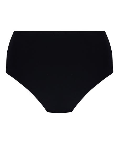 High-Waisted Shaping Bikini Bottom Luxe, Black
