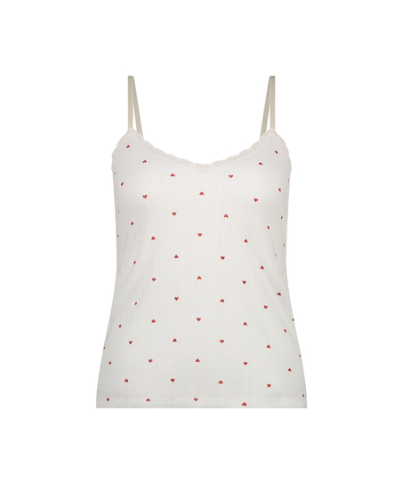 Cami lace top, White