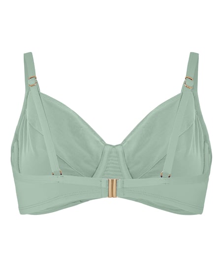 Non Padded Underwired Bikini Top Luxe, Green