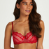 Sierra padded underwired bra, Red