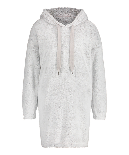 Snuggle Fleece Dress, Gray
