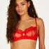 Honey Non-Padded Underwired Bra, Red