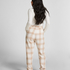 Flannel Pyjama Pants, Beige
