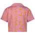 Satin Short-Sleeved Jacket, Purple