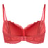 Marine Padded Underwired Bra, Red