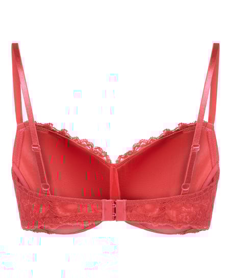 Marine Padded Underwired Bra, Red