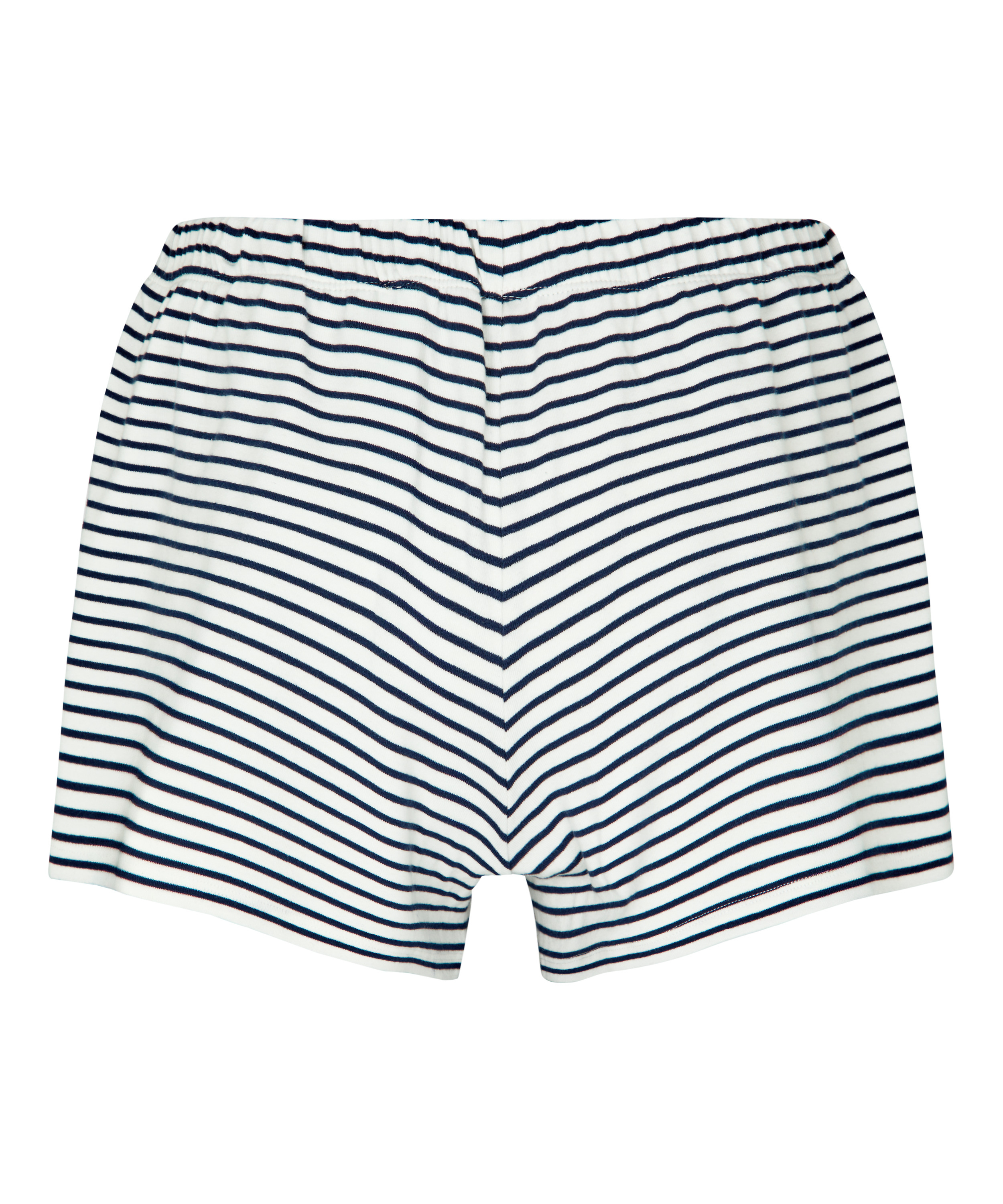 Pyjama Shorts Striped Jersey, Blue, main