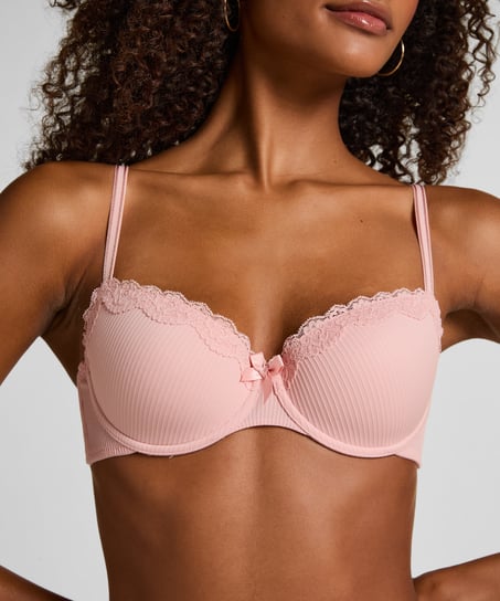Lola Padded Underwired Bra, Pink