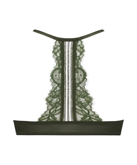 Saffron Padded Underwired Push-Up Bra, Green