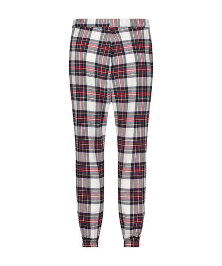 Flannel Pyjama Pants, White
