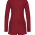 Brushed Short Onesie, Red