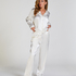 Satin Trousers, White