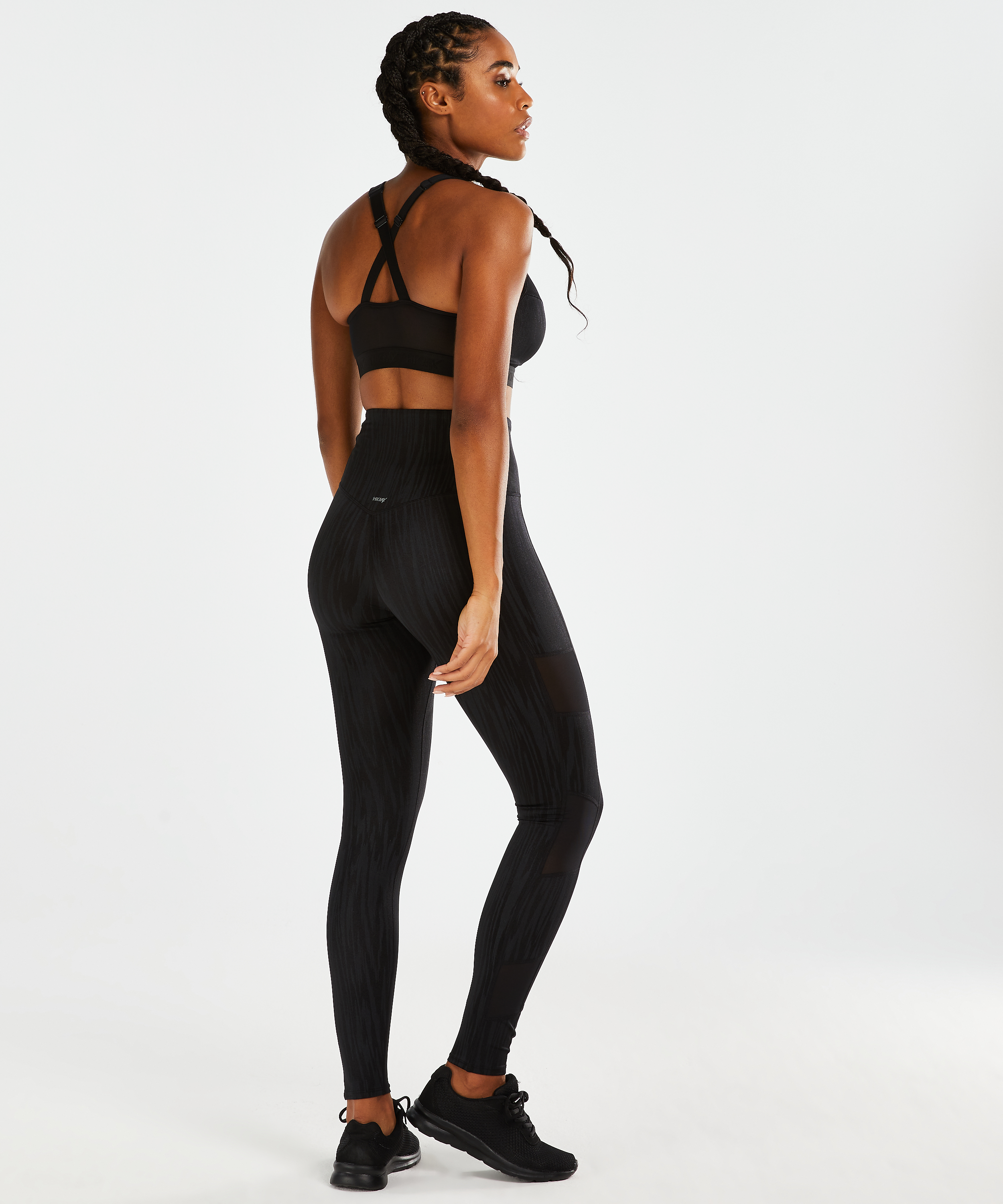 HKMX High waisted sport legging Mojave, Black, main