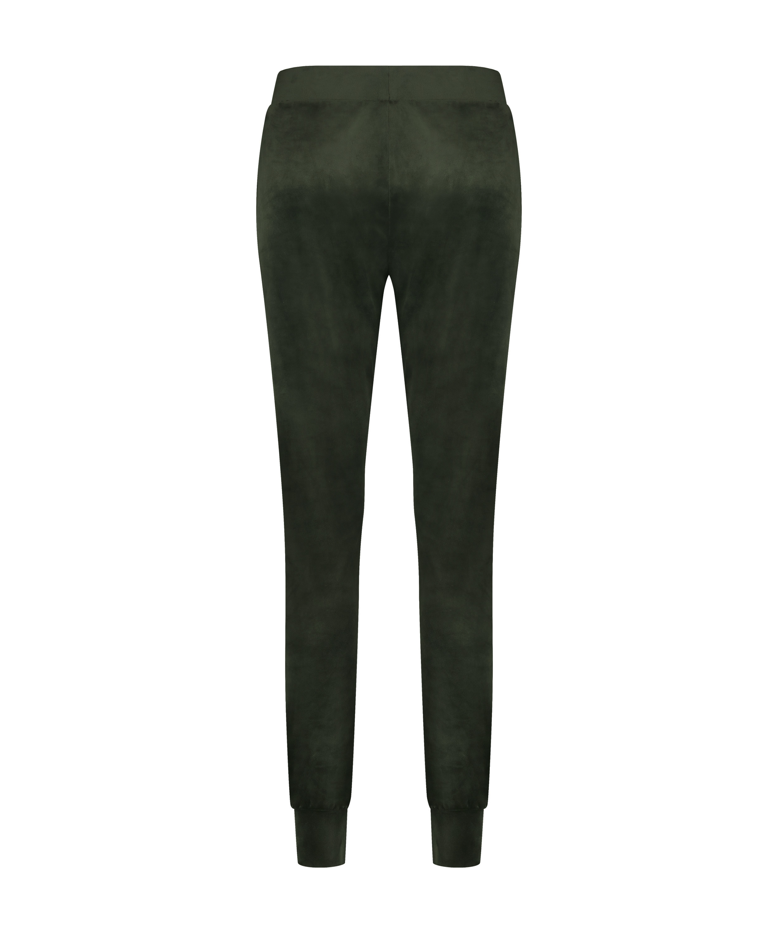 Velours Jogging Pants, Green, main