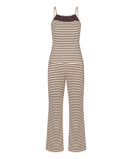 Pyjama Set Lace, Brown