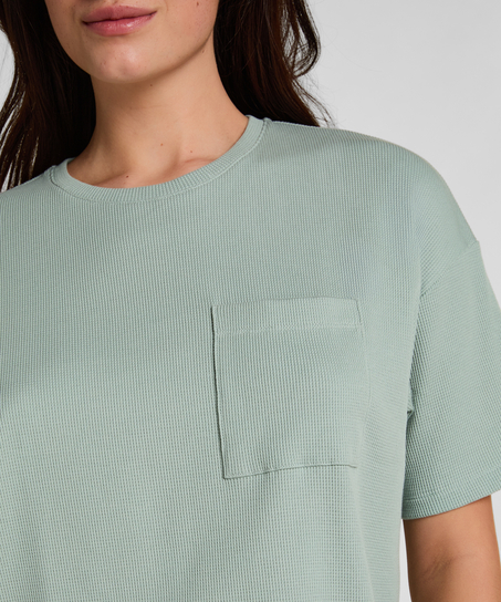 Pyjama Top Waffle, Green