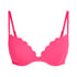 Scallop push-up underwired bikini top Cup A - E, Pink
