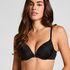 Plunge Padded Underwired Bra, Black