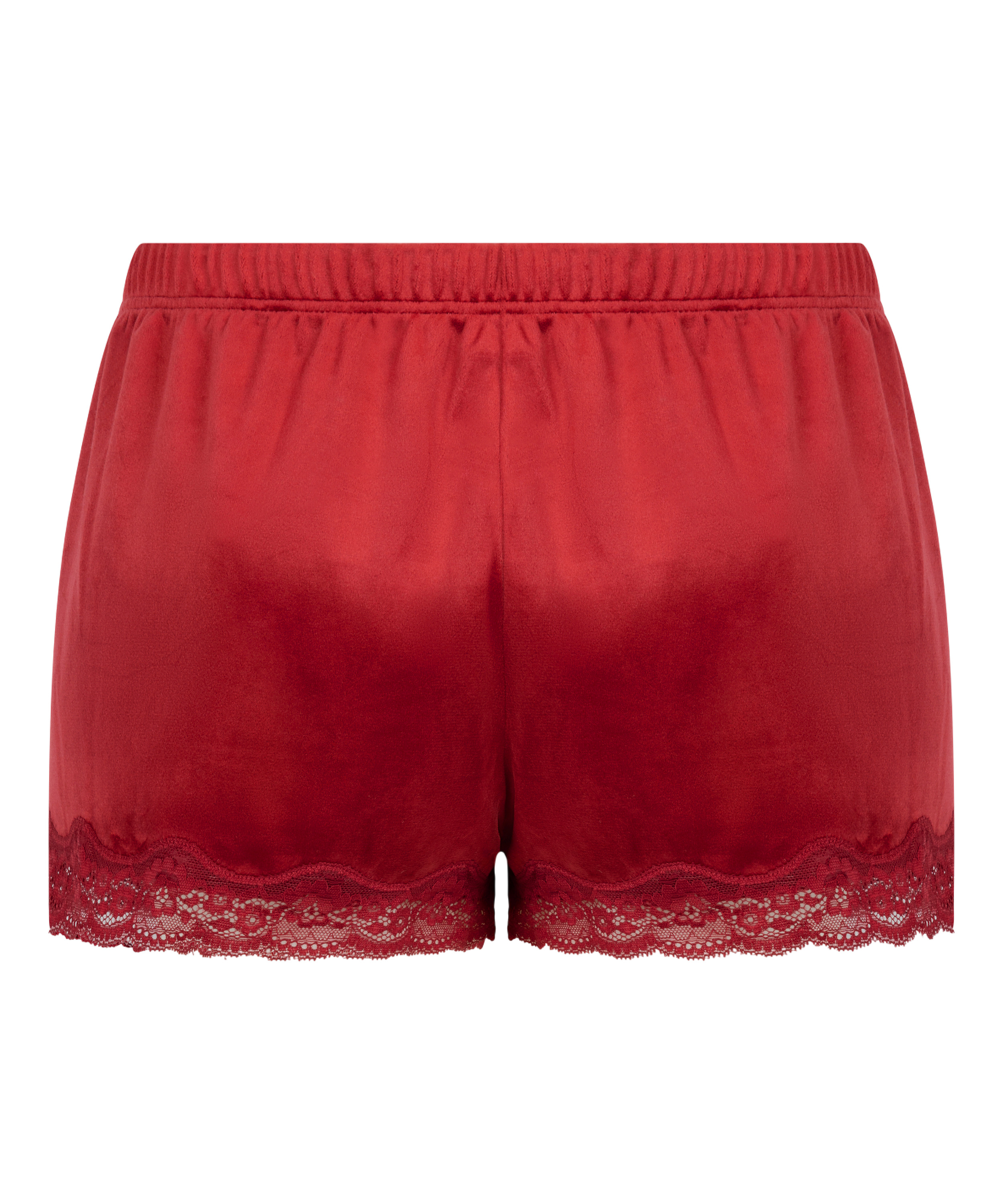 Short Velours Lace, Red, main