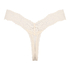 Cotton extra low thong, Beige