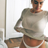 Cotton Thong, White
