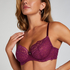 Marine Non-Padded Underwired Bra, Purple